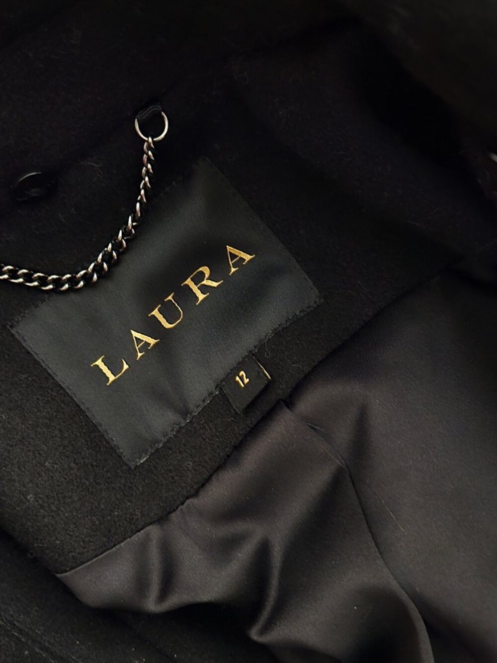 LAURA - Double-Breasted Wool-Blend Coat - Picture 13 of 13
